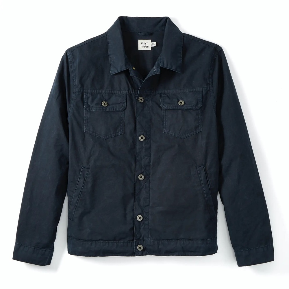 Unlined Waxed Trucker Jacket